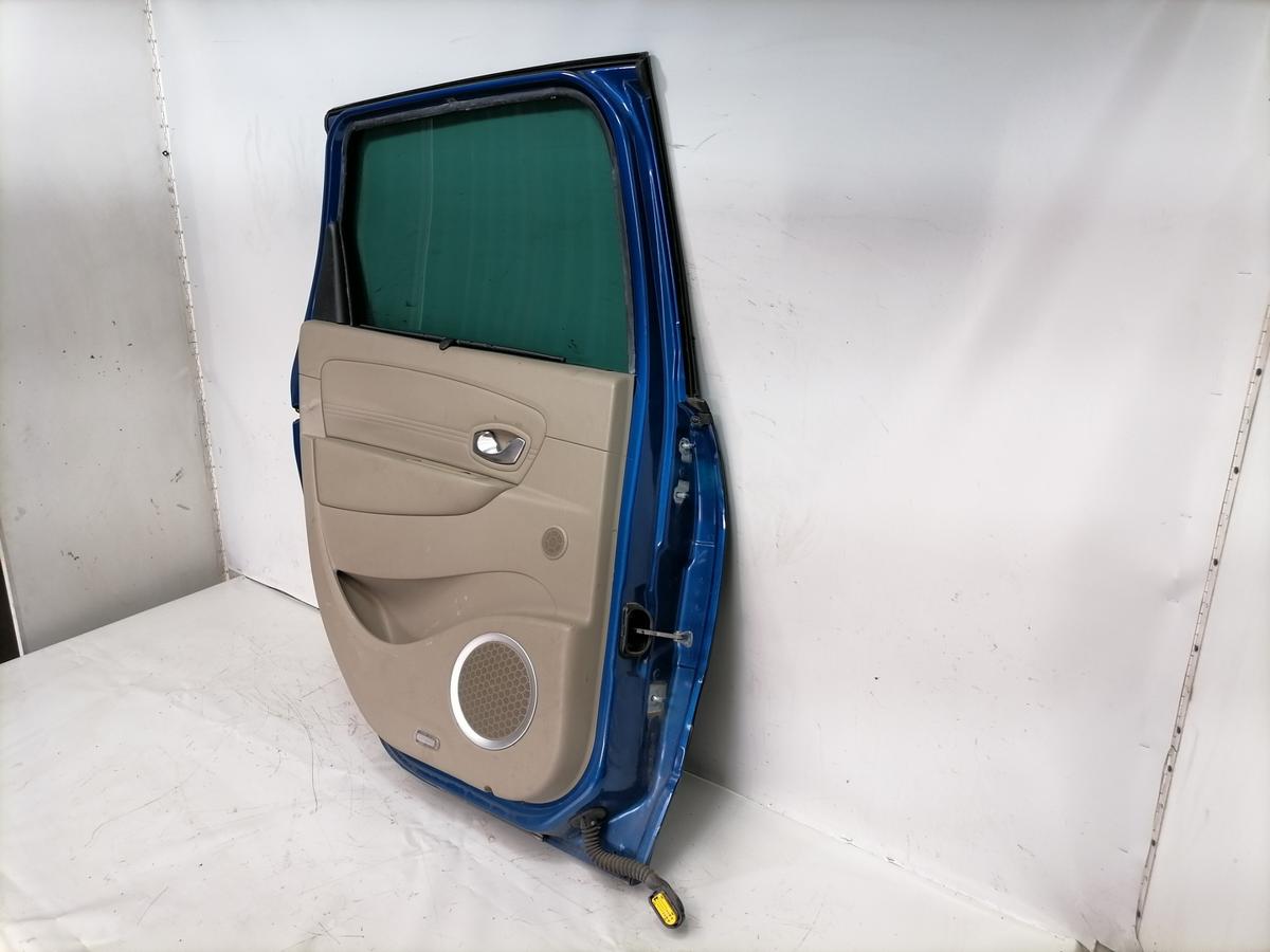 Renault Scenic 3 original T&uuml;r hinten links TERNA Blue Extrem Rohbau Bj.2009